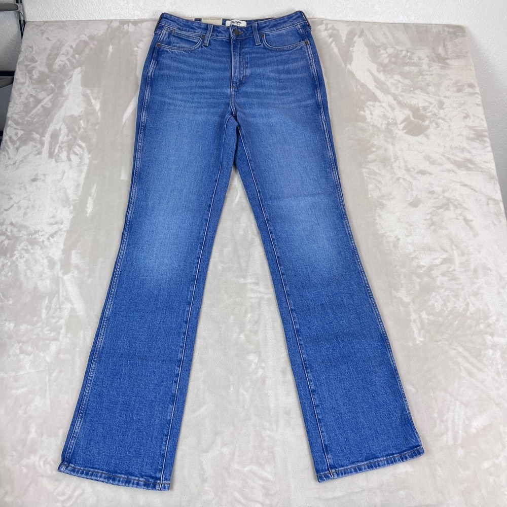 Wrangler Retro Bailey Jeans Womens 30x34 High Rise Boot Cut Blue Denim Western